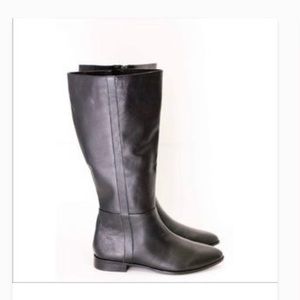 PLUS SIZE Extra Wide Calf Leather Riding Boot 7W/24” Calf by Part & Parcel Black